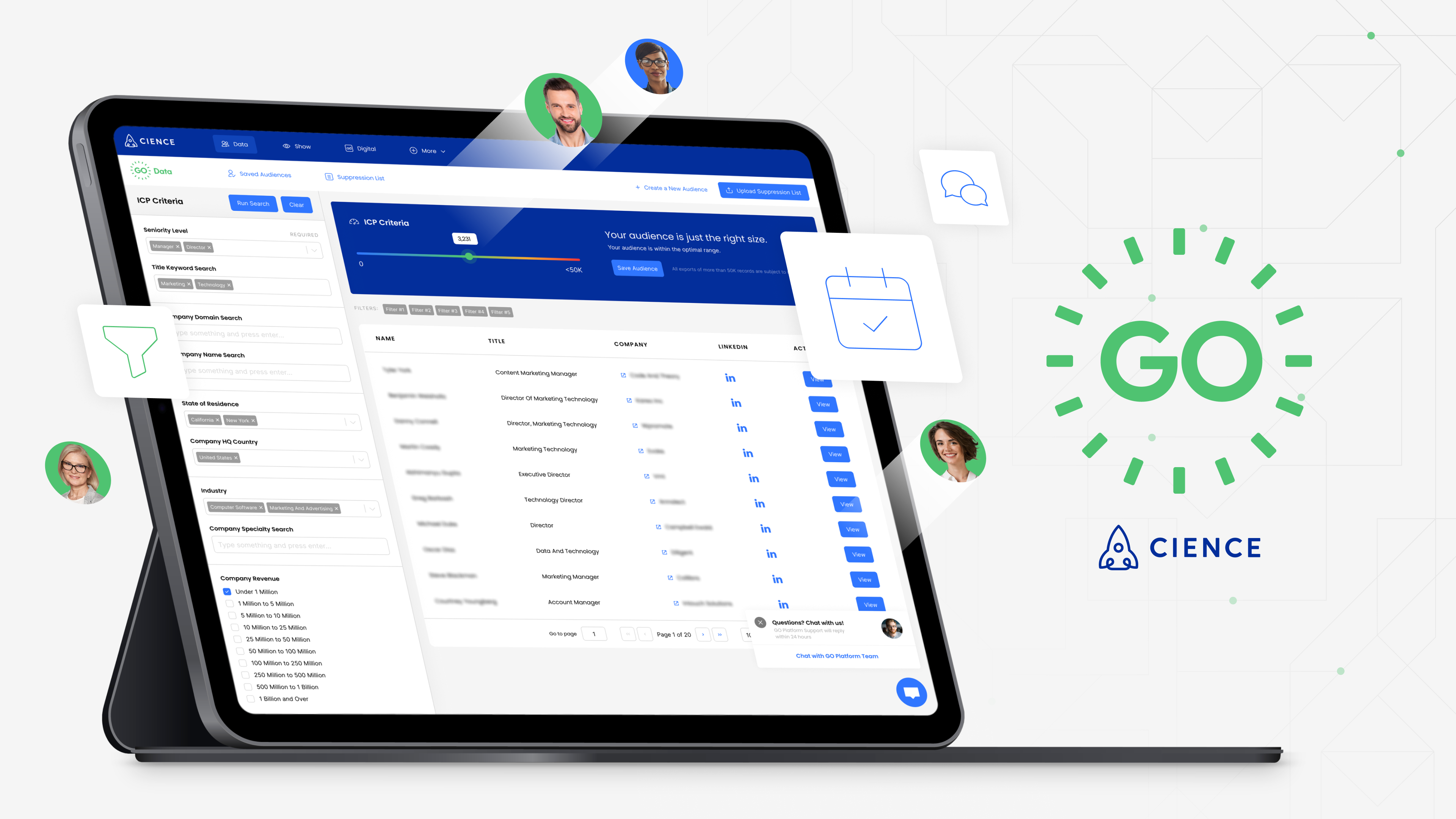 screenshot of GO Data